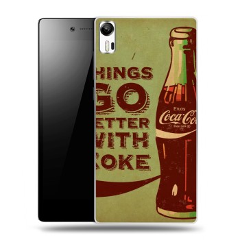 Дизайнерский силиконовый чехол для Lenovo Vibe Shot Coca-cola (на заказ)