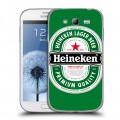 Дизайнерский пластиковый чехол для Samsung Galaxy Grand Heineken