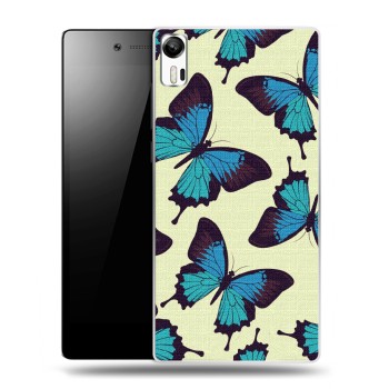 Дизайнерский силиконовый чехол для Lenovo Vibe Shot Узоры бабочки (на заказ)