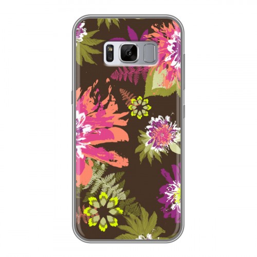 Дизайнерский силиконовый чехол для Samsung Galaxy S8 Plus Цветочные паттерны