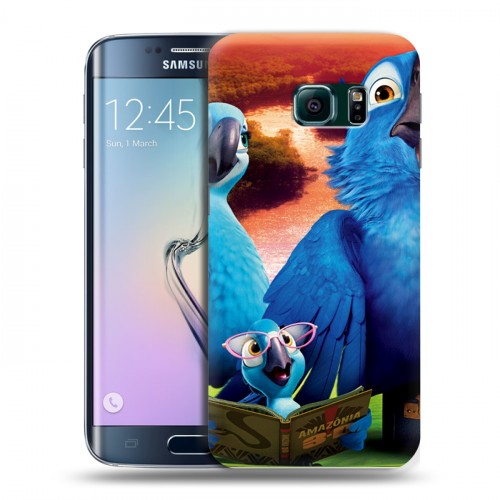Дизайнерский пластиковый чехол для Samsung Galaxy S6 Edge Рио
