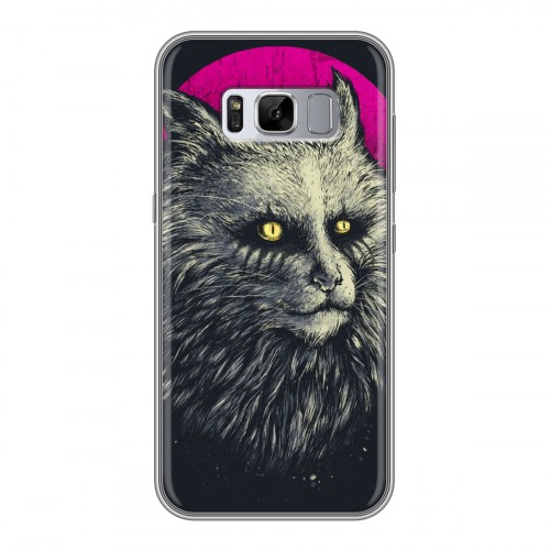 Дизайнерский силиконовый чехол для Samsung Galaxy S8 Plus Мистические кошки
