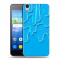 Дизайнерский пластиковый чехол для Huawei Y6 Потекшие краски