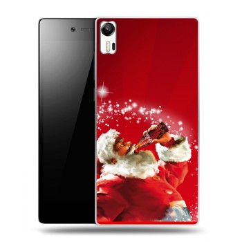 Дизайнерский силиконовый чехол для Lenovo Vibe Shot Дед мороз и Санта (на заказ)