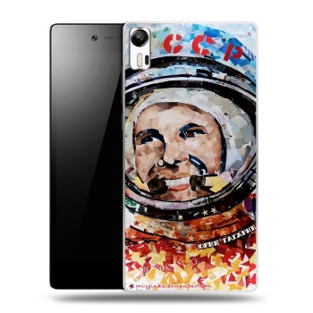 Дизайнерский силиконовый чехол для Lenovo Vibe Shot Юрий Гагарин (на заказ)