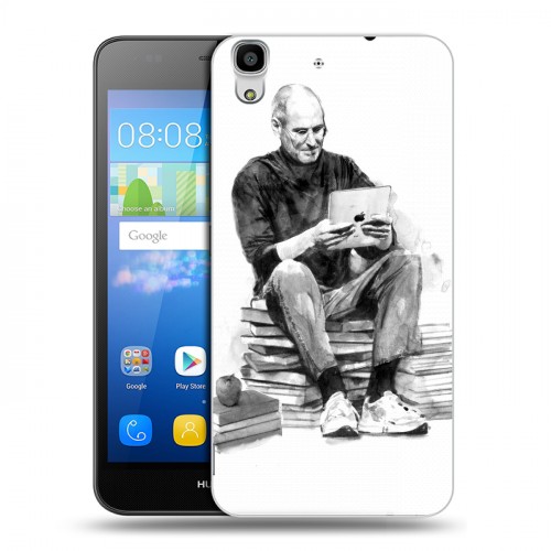 Дизайнерский пластиковый чехол для Huawei Y6 Стив Джобс