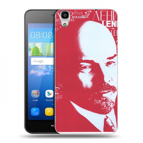 Дизайнерский пластиковый чехол для Huawei Y6 Владимир Ленин
