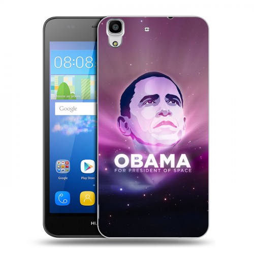 Дизайнерский пластиковый чехол для Huawei Y6 Барак Обама
