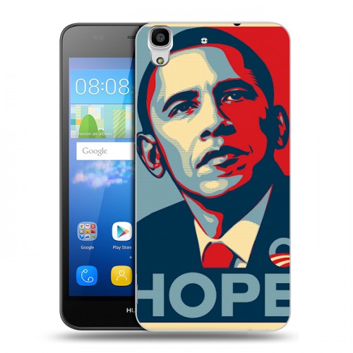 Дизайнерский пластиковый чехол для Huawei Y6 Барак Обама
