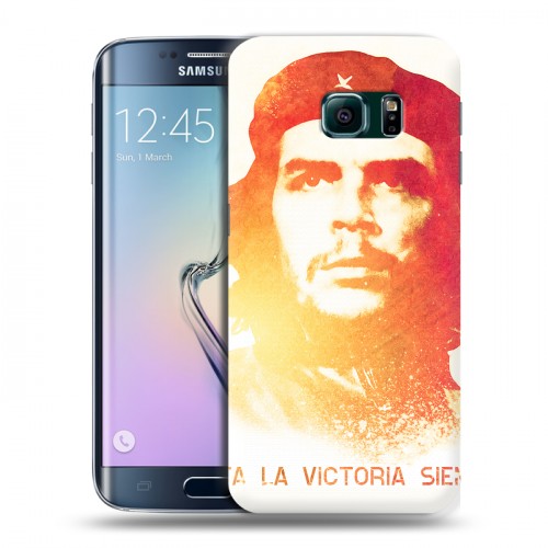 Дизайнерский пластиковый чехол для Samsung Galaxy S6 Edge Че Гевара