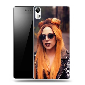 Дизайнерский силиконовый чехол для Lenovo Vibe Shot Леди Гага (на заказ)