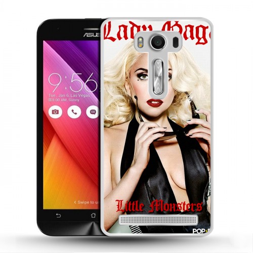 Дизайнерский пластиковый чехол для ASUS Zenfone 2 Laser Леди Гага