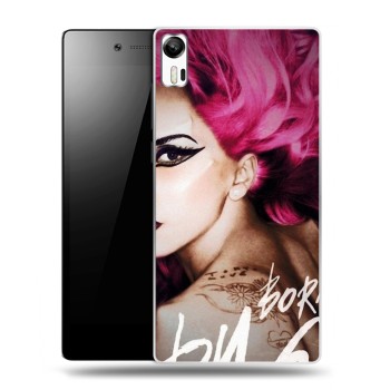 Дизайнерский силиконовый чехол для Lenovo Vibe Shot Леди Гага (на заказ)