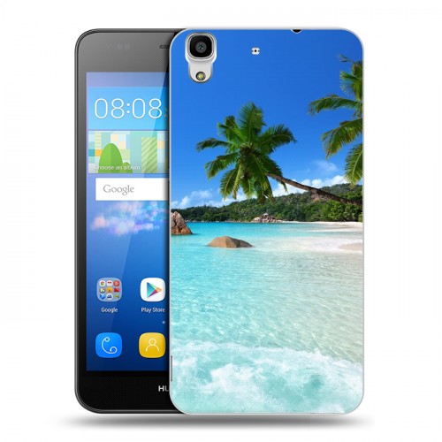 Дизайнерский пластиковый чехол для Huawei Y6 Пляж