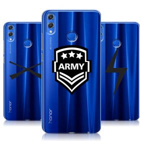 Дизайнерский силиконовый чехол для Huawei Honor 10 Lite Прозрачные армия