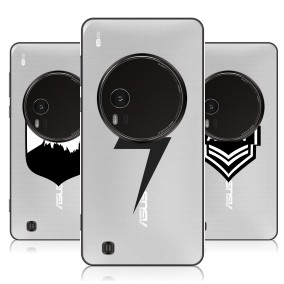 Дизайнерский силиконовый чехол для Asus Zenfone Zoom Прозрачные армия