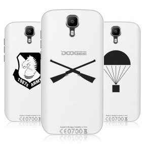 Дизайнерский пластиковый чехол для Doogee X9 Pro Прозрачные армия
