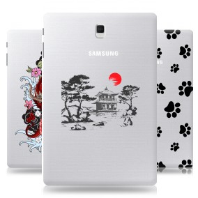 Дизайнерский силиконовый чехол для Samsung Galaxy Tab S4 прозрачные