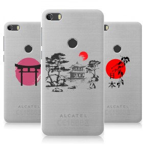 Дизайнерский силиконовый чехол для Alcatel Idol 5S Прозрачная япония