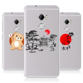 Дизайнерский силиконовый чехол для HTC One X10 Прозрачная япония