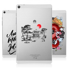 Дизайнерский силиконовый чехол для Huawei MediaPad T1 8.0 прозрачные