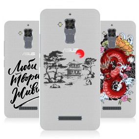 Дизайнерский силиконовый чехол для Asus ZenFone 3 Max прозрачные