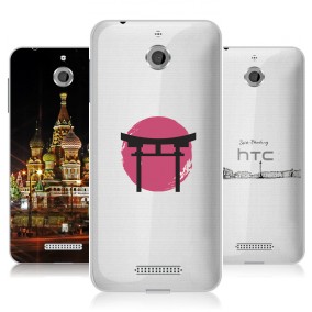 Дизайнерский пластиковый чехол для HTC Desire 510 Города