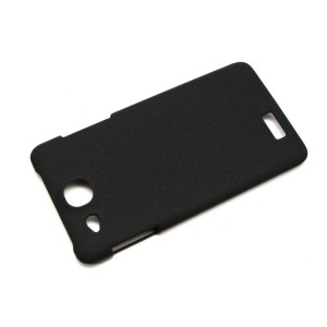 Пластиковый матовый чехол для Alcatel One Touch Idol Ultra Черный