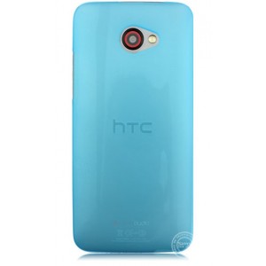 Пластиковый ультратонкий чехол для HTC Butterfly S Голубой
