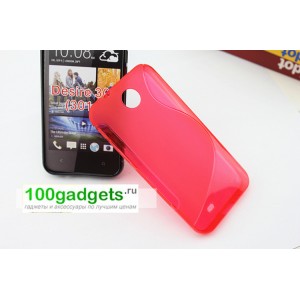 Силиконовый чехол S для HTC Desire 300 Красный