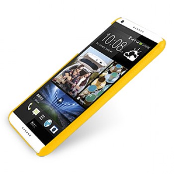 Кожаный чехол накладка серия Back Cover (нат. кожа) для HTC Desire 816 желтая