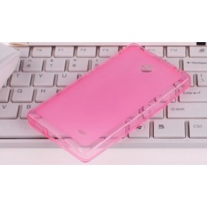 Силиконовый чехол для Nokia X Розовый