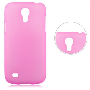 Пластиковый ультратонкий чехол для Samsung Galaxy S4 Mini Розовый