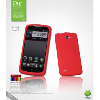 Силиконовый чехол премиум для Lenovo IdeaPhone S920 Красный