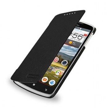 Кожаный чехол книжка горизонтальная (нат. кожа) для Lenovo IdeaPhone S920