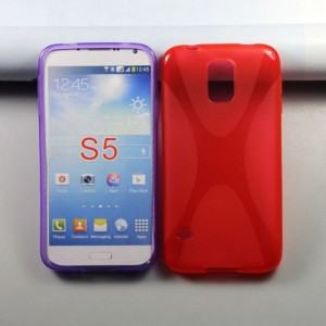 Силиконовый чехол X для Samsung Galaxy S5 Красный