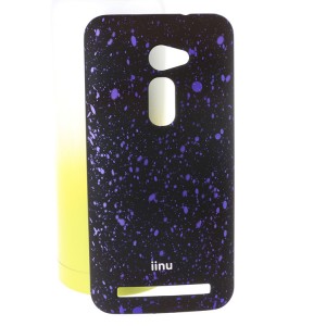 Пластиковый матовый дизайнерский чехол с голографическим принтом Звезды для Asus Zenfone 2 5 Фиолетовый