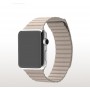 Кожаный сегментированный ремешок с магнитным крепежом и металлическим коннектором для Apple Watch 42мм