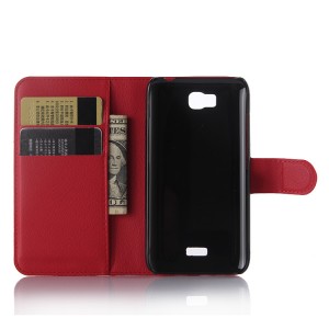 Чехол портмоне подставка с защелкой для Huawei Y5c Красный