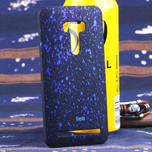 Пластиковый матовый дизайнерский чехол с голографическим принтом Звезды для ASUS Zenfone Selfie Синий