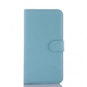 Чехол портмоне подставка с крепежной застежкой для ASUS Zenfone Selfie Голубой