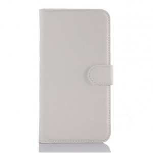 Чехол портмоне подставка с крепежной застежкой для ASUS Zenfone Selfie Белый