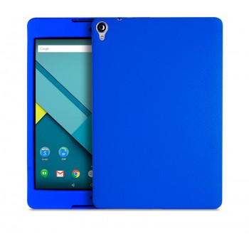 Силиконовый матовый непрозрачный чехол для Google Nexus 9 Синий