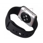 Цельный силиконовый гипоаллергенный нескользящий ремешок с интегрированным металлическим коннектором для Apple Watch 42мм