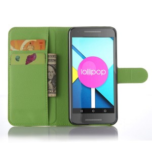 Чехол портмоне подставка с защелкой для Google LG Nexus 5X Зеленый