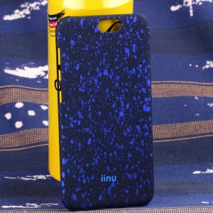 Пластиковый матовый дизайнерский чехол с голографическим принтом Звезды для HTC One A9 Синий