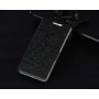 Текстурный чехол флип подставка на пластиковой основе с магнитной застёжкой для ZTE Blade X9, цвет Черный