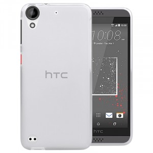 Силиконовый матовый полупрозрачный чехол для HTC Desire 530/630 Белый