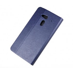 Чехол флип подставка на пластиковой основе с внутренними карманами для Acer Liquid E3 Синий