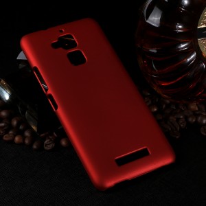 Пластиковый непрозрачный матовый чехол для Asus ZenFone 3 Max Красный